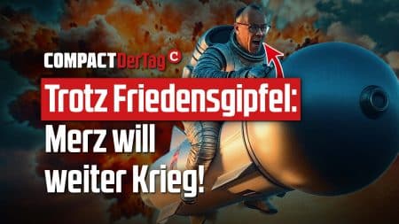 Trotz Friedensgipfel: Merz will weiter Krieg!