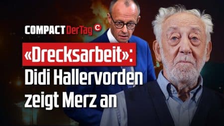«Drecksarbeit»: Didi Hallervorden zeigt Merz an
