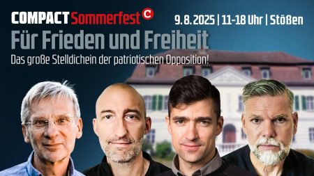 Top-Redner beim COMPACT-Sommerfest am 8./9. August