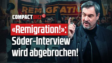 „Remigration!“: Söder-Interview wird abgebrochen!
