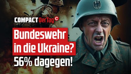 Bundeswehr in die Ukraine? 56% dagegen!