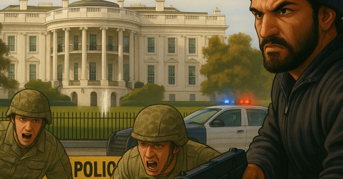 Kugelhagel nahe dem Weißen Haus