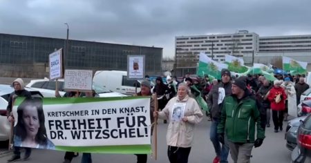 Im Bundestag & vor der JVA: Freiheit für Bianca Witzschel!