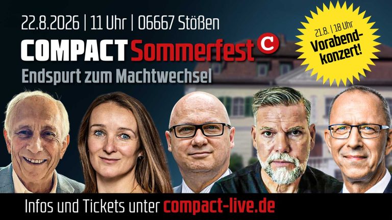 COMPACT-Sommerfest – jetzt auch mit Jörg Urban!