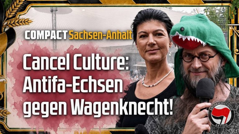 BSW-Festival: Antifa-Echsen gegen Wagenknecht!