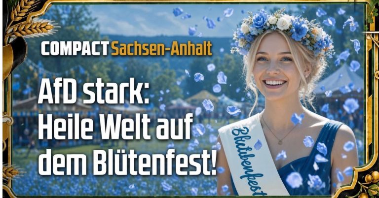AfD stark: Heile Welt auf dem Blütenfest!