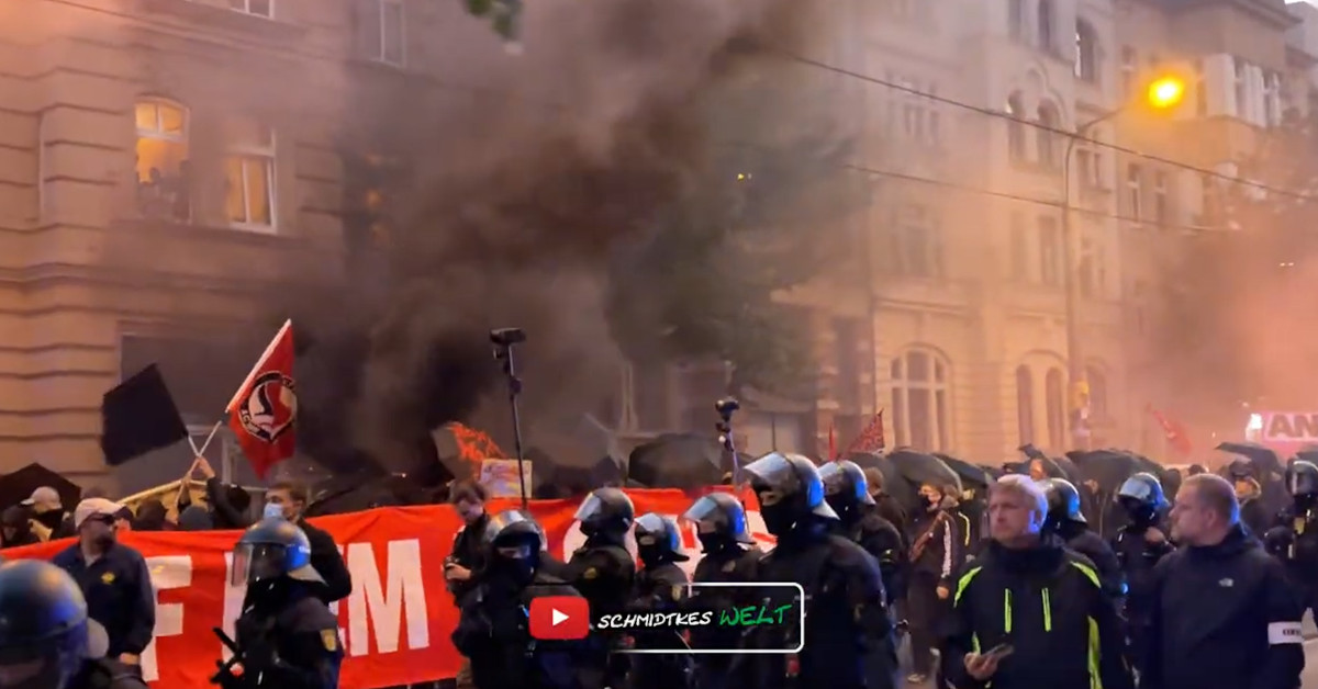 Vor Wahlabend: Antifa-Krawalle in Halle