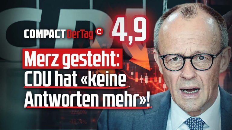 Merz gesteht: CDU hat «keine Antworten mehr»!