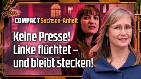 Keine Presse! Linke flüchtet – und bleibt stecken