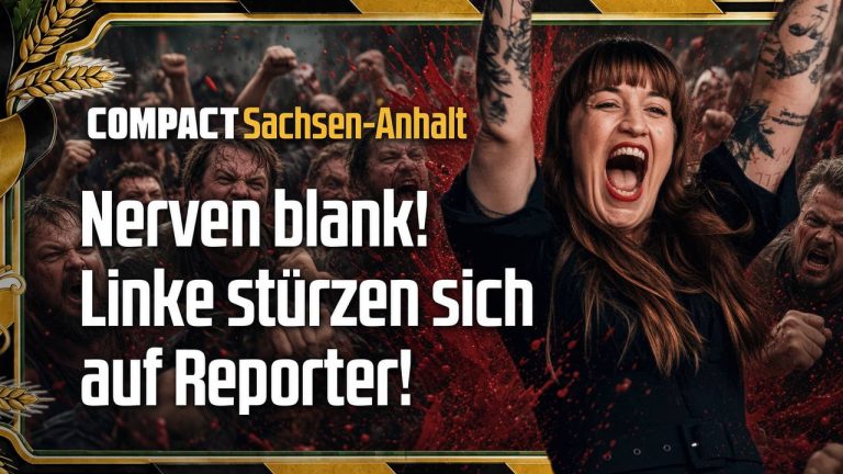 Nerven blank! Linke stürzen sich auf Reporter!