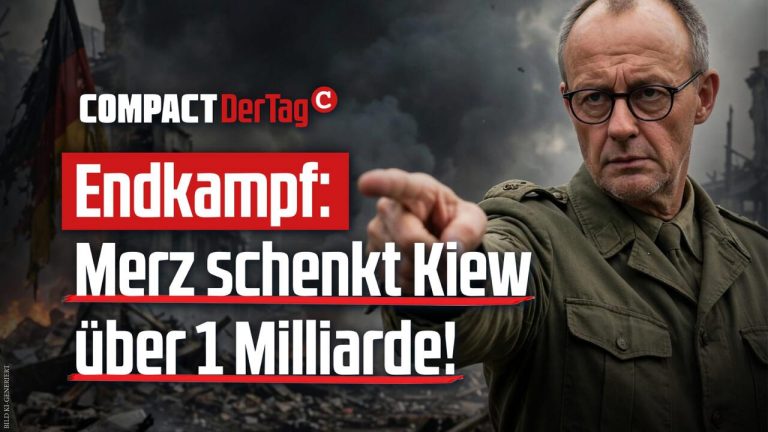 Endkampf: Merz schenkt Kiew über 1 Milliarde!